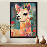 Smiling Flower Alpaca - Alpaca Wall Decor