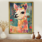 Smiling Flower Alpaca - Alpaca Wall Decor