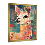 Smiling Flower Alpaca - Alpaca Wall Decor