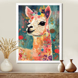 Smiling Flower Alpaca - Alpaca Wall Decor