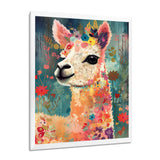 Smiling Flower Alpaca - Alpaca Wall Decor