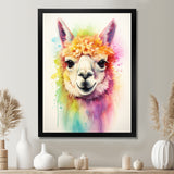 Cool Alpaca Portrait - Alpaca Wall Decor