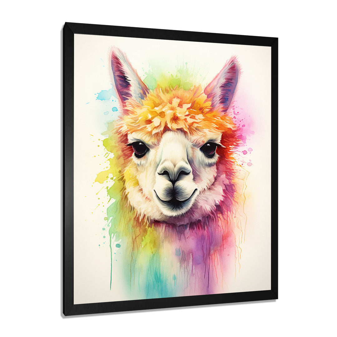 Cool Alpaca Portrait - Alpaca Wall Decor