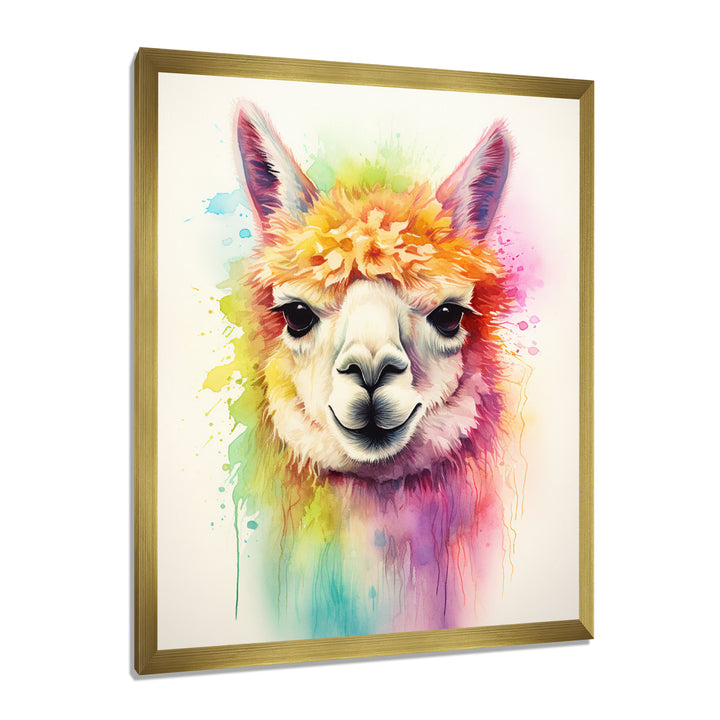Cool Alpaca Portrait - Alpaca Wall Decor