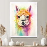 Cool Alpaca Portrait - Alpaca Wall Decor
