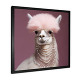 Fancy Glam Alpaca - Alpaca Wall Art Prints