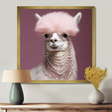 Fancy Glam Alpaca - Alpaca Wall Art Prints