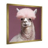 Fancy Glam Alpaca - Alpaca Wall Art Prints