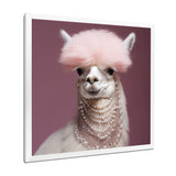 Fancy Glam Alpaca - Alpaca Wall Art Prints