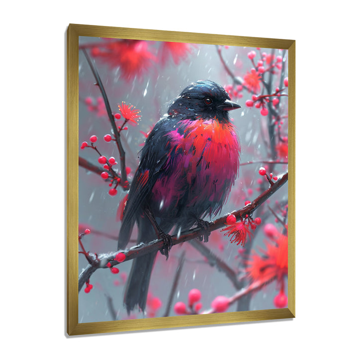 Cardinal Bird On Branch Christmas Wood - Bird Bedroom Wall Art