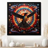 Majestic Black Eagle Ethnic Seal - Multi-Color Eagle Wall Art