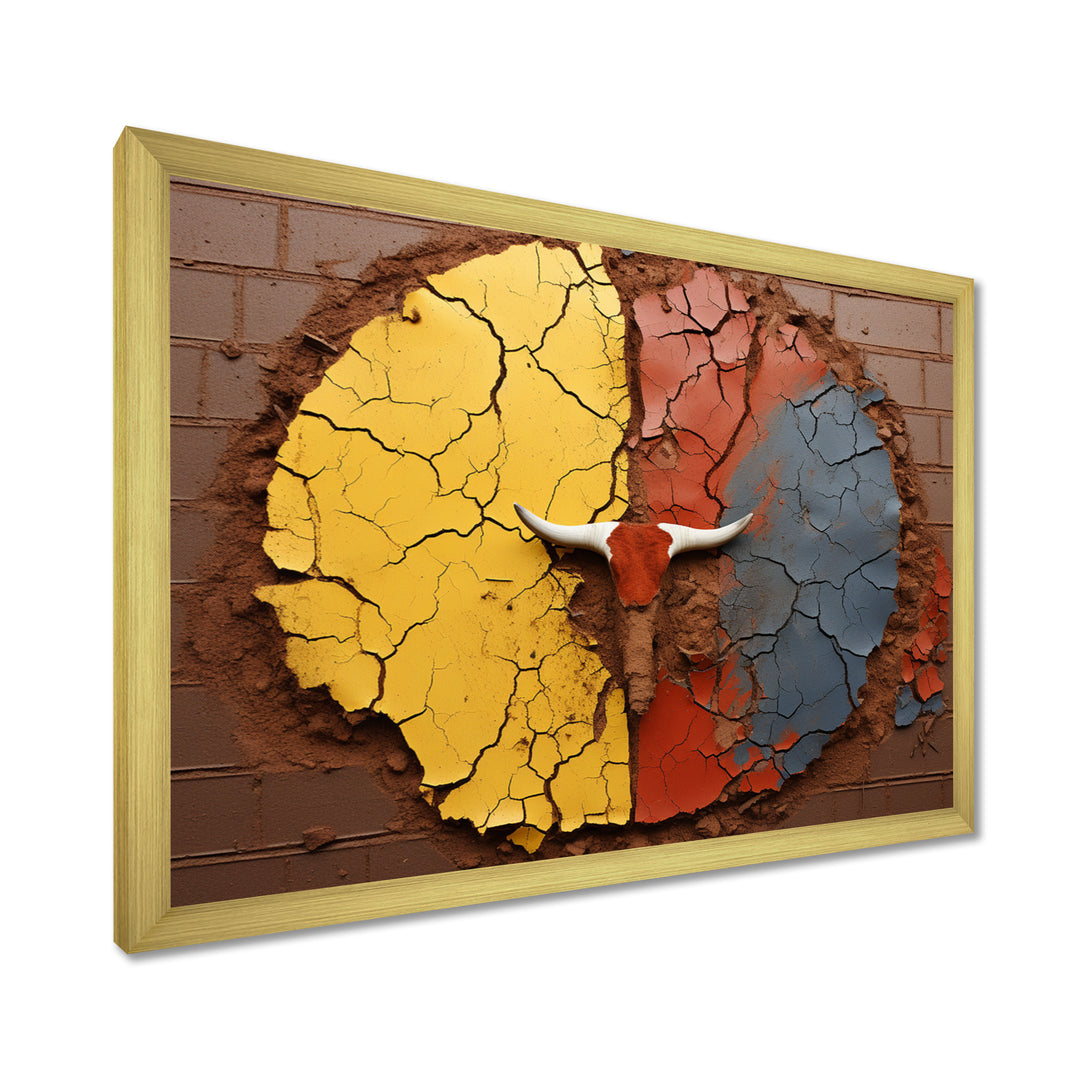 Tribe Of The Wild Bison - Bison Living Room Wall Art