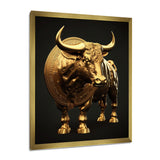 Bullish Momentum Bitcoin Bull - Bull Canvas Wall Art