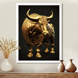 Bullish Momentum Bitcoin Bull - Bull Canvas Wall Art