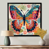 Boho Butterfly Wings of Spring - Multi-Color Butterfly Wall Art