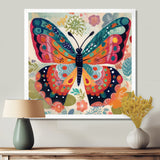 Boho Butterfly Wings of Spring - Multi-Color Butterfly Wall Art