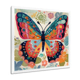 Boho Butterfly Wings of Spring - Multi-Color Butterfly Wall Art