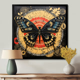 Monarch Collage On Glam Gold Seal - Butterfly Home Decor Art
