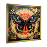 Monarch Collage On Glam Gold Seal - Butterfly Home Decor Art