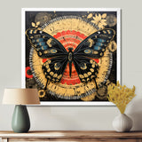 Monarch Collage On Glam Gold Seal - Butterfly Home Decor Art
