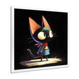 Little Cute Lady Black Cat - Cat Wall Decor