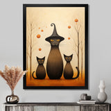 Family Of Wizard Cats - Cat Large Canvas Wall Art