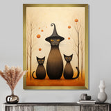 Family Of Wizard Cats - Cat Large Canvas Wall Art
