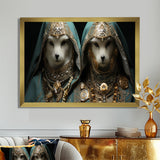 Majestic Royal White Cats - Cat Fashion Wall Art Prints