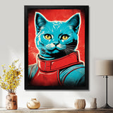 Pop Culture Retro Cat - Cat Living Room Wall Art