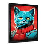 Pop Culture Retro Cat - Cat Living Room Wall Art