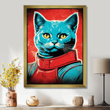 Pop Culture Retro Cat - Cat Living Room Wall Art