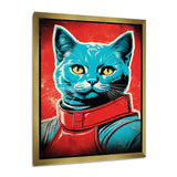 Pop Culture Retro Cat - Cat Living Room Wall Art