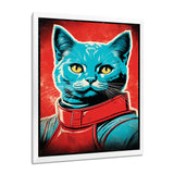 Pop Culture Retro Cat - Cat Living Room Wall Art