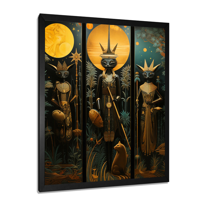 Ritual Cat Ceremony - Cat Canvas Wall Art