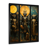 Ritual Cat Ceremony - Cat Canvas Wall Art