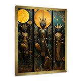 Ritual Cat Ceremony - Cat Canvas Wall Art