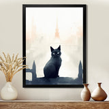 Urban Black Cat - Black Cat Wall Art