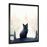 Urban Black Cat - Black Cat Wall Art