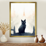 Urban Black Cat - Black Cat Wall Art