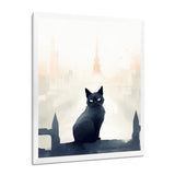 Urban Black Cat - Black Cat Wall Art