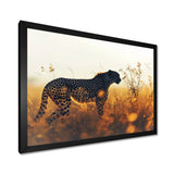 Majestic Cheetah On The Sunset Prairie - Cheetah Home Decor Art