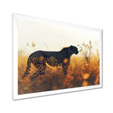 Majestic Cheetah On The Sunset Prairie - Cheetah Home Decor Art