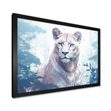 Majestic Cougar In The Jungle Faded Morning Light - Cheetah Canvas Wall Art