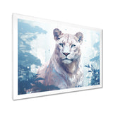 Majestic Cougar In The Jungle Faded Morning Light - Cheetah Canvas Wall Art