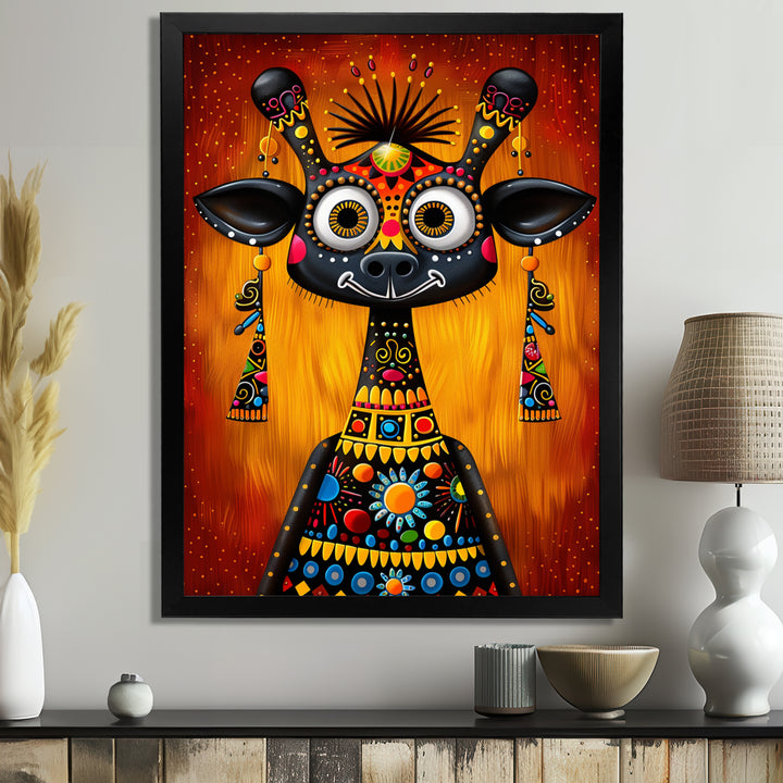 Carnivalesque Cow Colorful Boho - Cow Wall Decor
