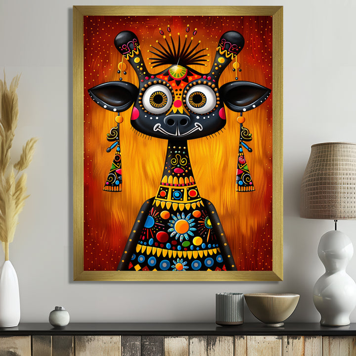 Carnivalesque Cow Colorful Boho - Cow Wall Decor