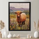 Highland Cow Embroidery - Cow Wall Decor