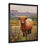 Highland Cow Embroidery - Cow Wall Decor