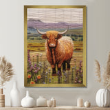 Highland Cow Embroidery - Cow Wall Decor