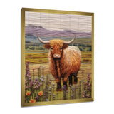 Highland Cow Embroidery - Cow Wall Decor